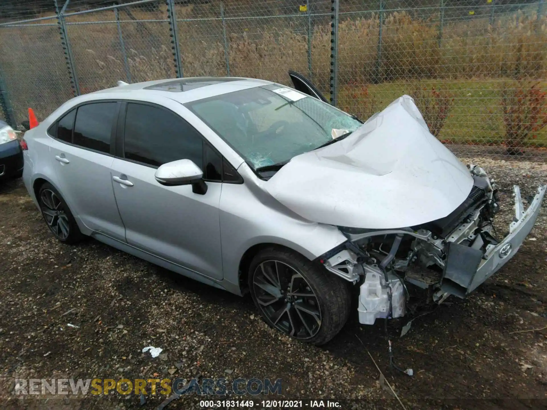 1 Photograph of a damaged car 5YFT4RCE1LP023097 TOYOTA COROLLA 2020