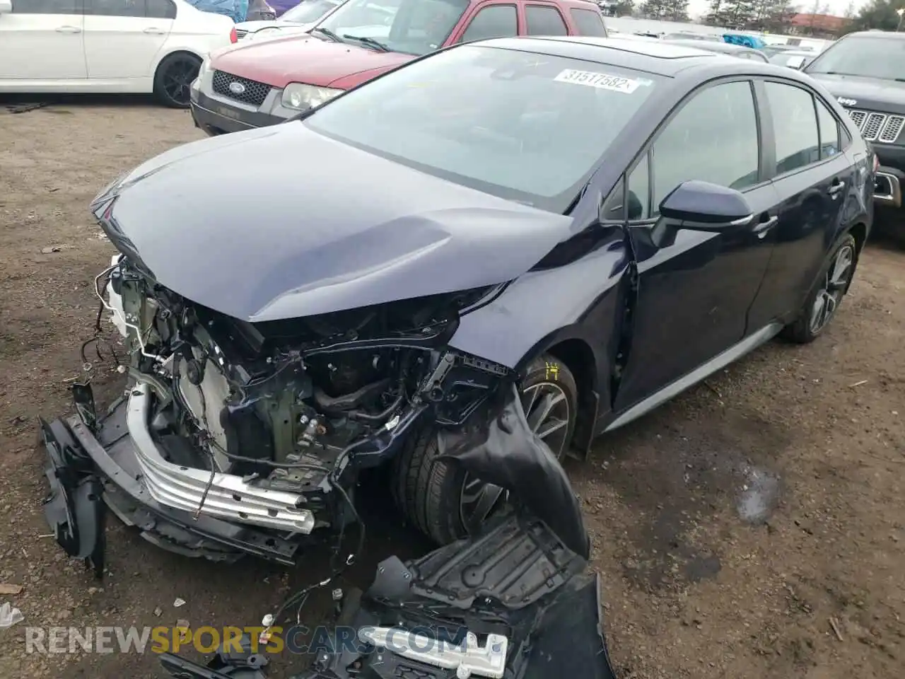 2 Photograph of a damaged car 5YFT4RCE7LP026411 TOYOTA COROLLA 2020
