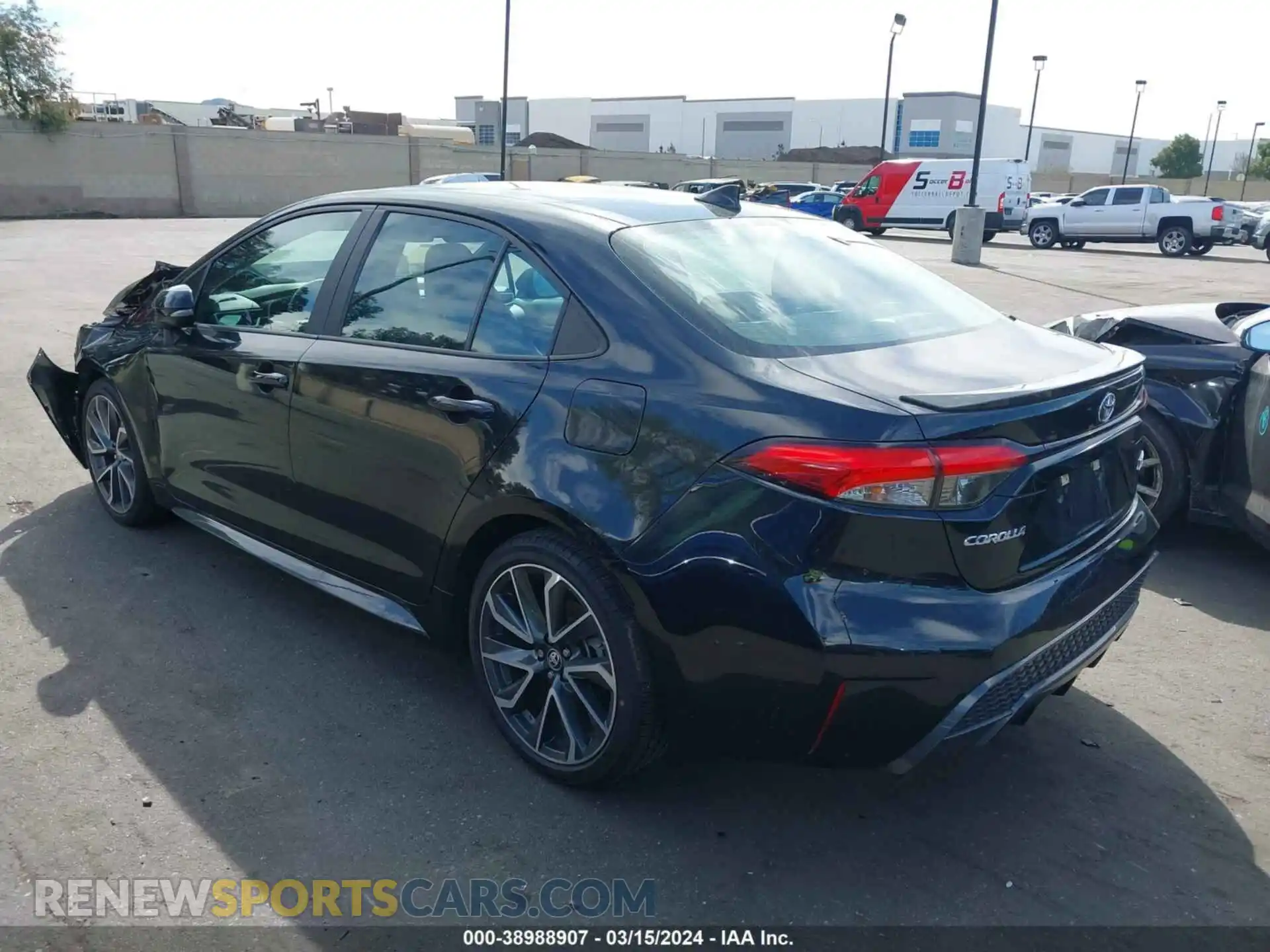 3 Photograph of a damaged car 5YFT4RCE8LP019077 TOYOTA COROLLA 2020