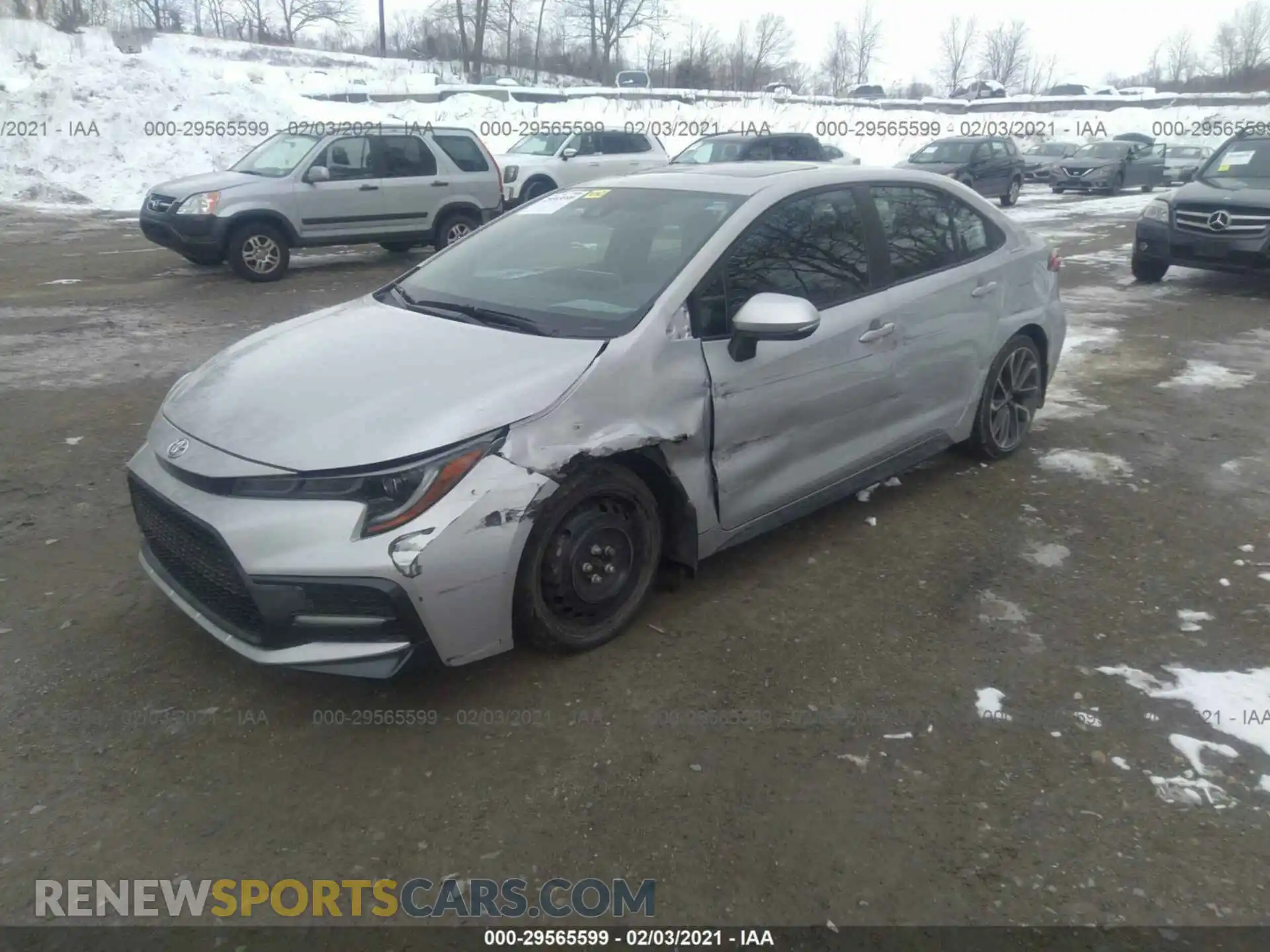 2 Photograph of a damaged car 5YFT4RCE8LP042987 TOYOTA COROLLA 2020