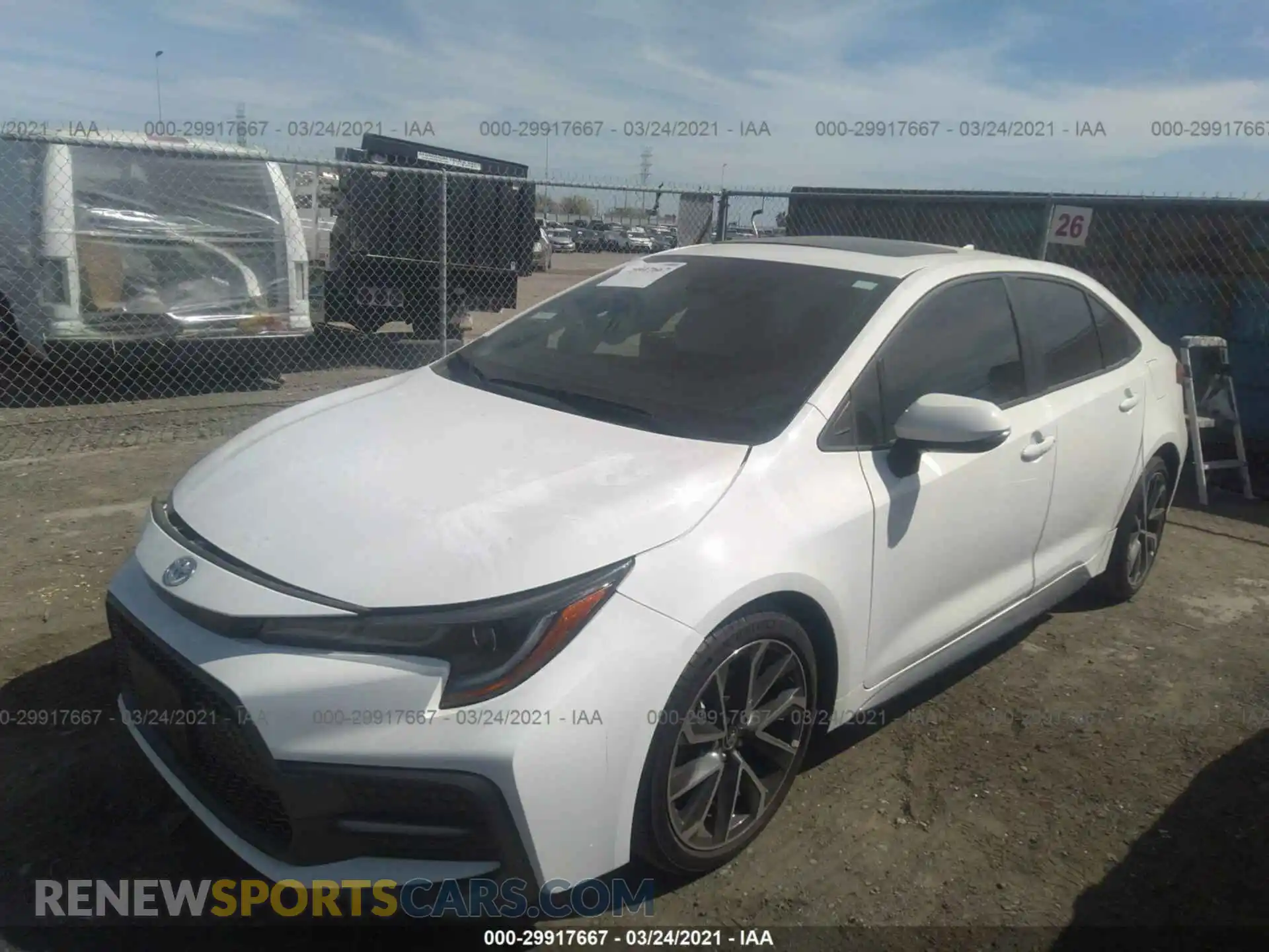 2 Photograph of a damaged car 5YFT4RCE8LP045646 TOYOTA COROLLA 2020