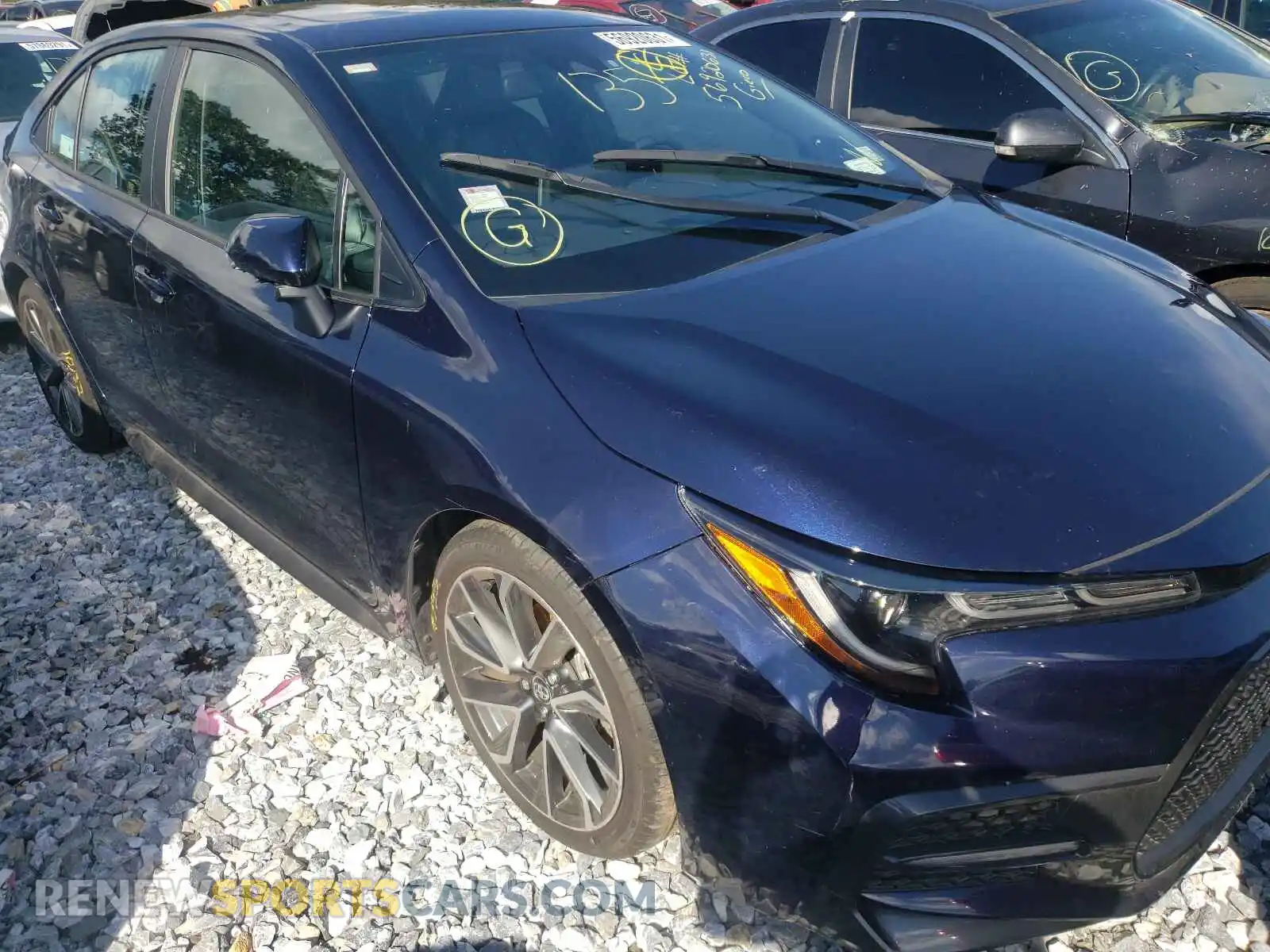 1 Photograph of a damaged car 5YFT4RCE9LP017208 TOYOTA COROLLA 2020