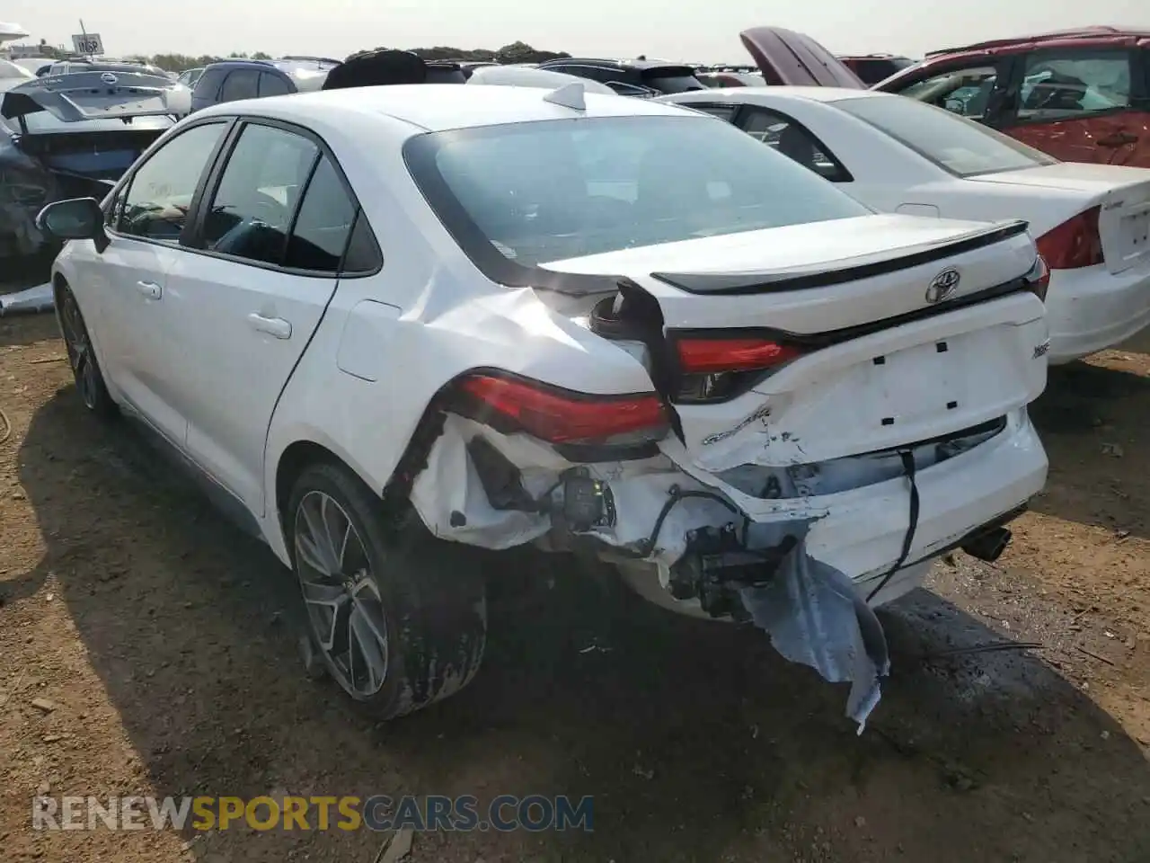 3 fotografías del automóvil dañado 5YFT4RCE9LP029794 TOYOTA COROLLA 2020