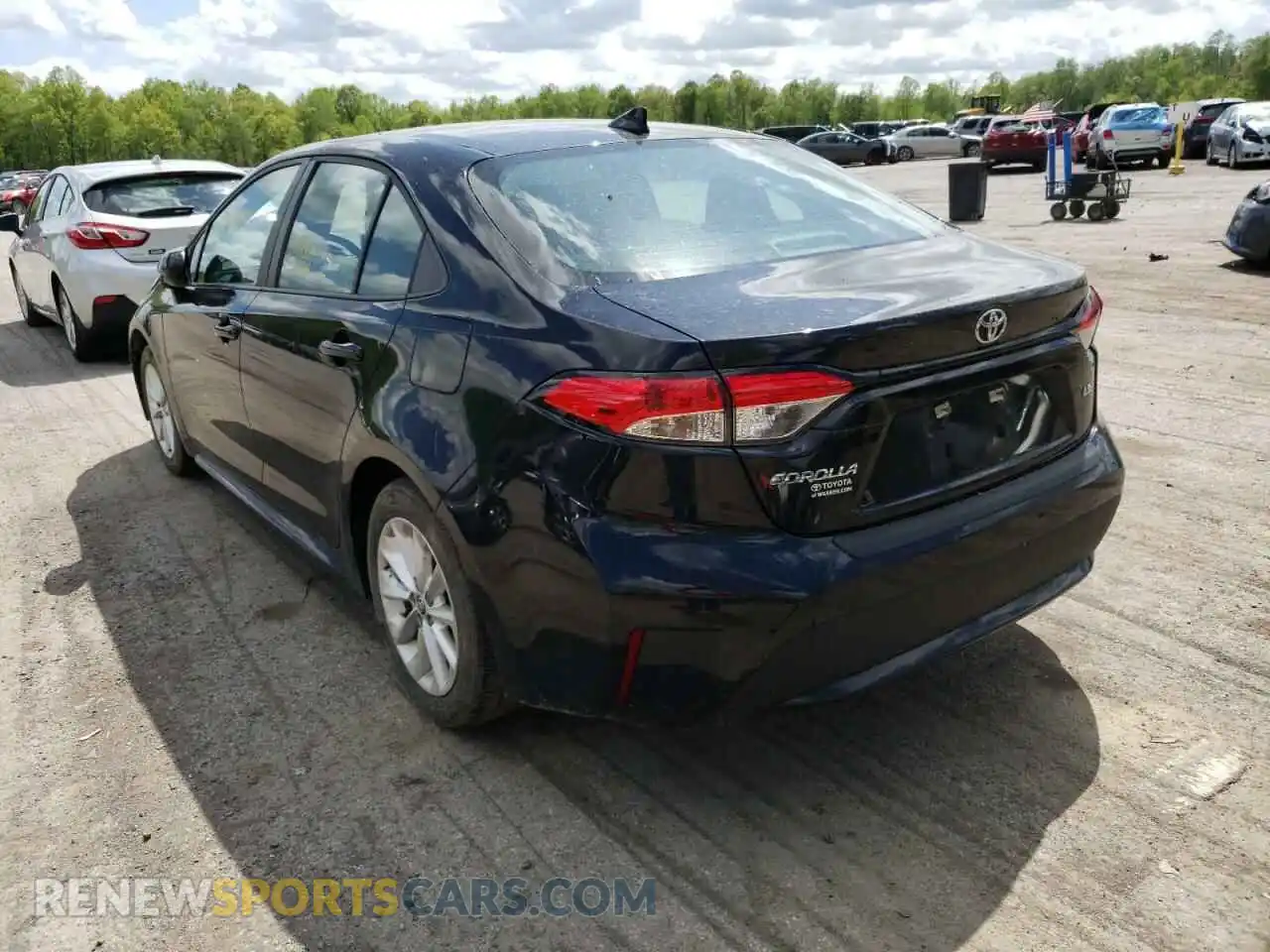 3 Photograph of a damaged car 5YFVPRAE1LP092455 TOYOTA COROLLA 2020