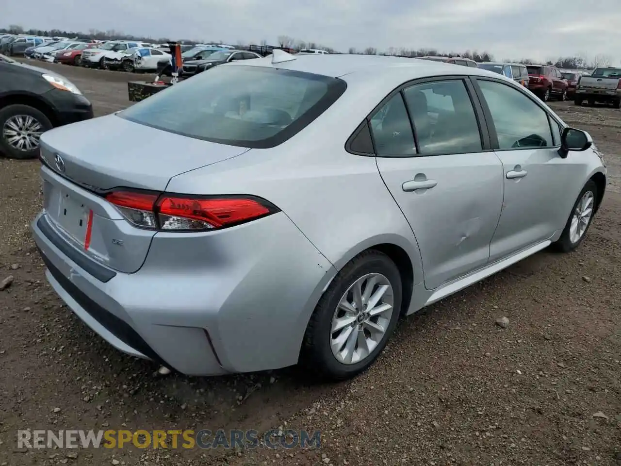 3 fotografías del automóvil dañado 5YFVPRAE9LP123886 TOYOTA COROLLA 2020