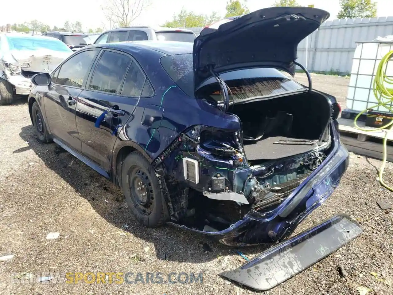 3 Photograph of a damaged car JTDBBRBE3LJ005269 TOYOTA COROLLA 2020