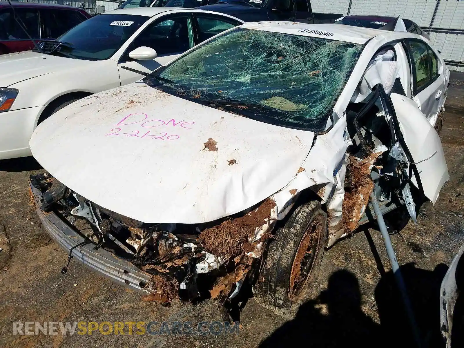 2 Photograph of a damaged car JTDDPRAE2LJ028652 TOYOTA COROLLA 2020
