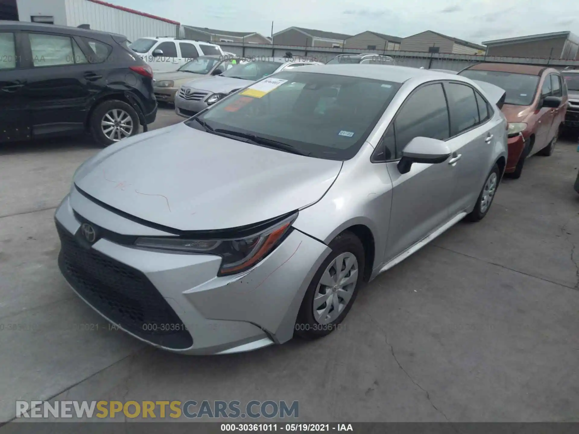 2 Photograph of a damaged car JTDDPRAE3LJ032807 TOYOTA COROLLA 2020