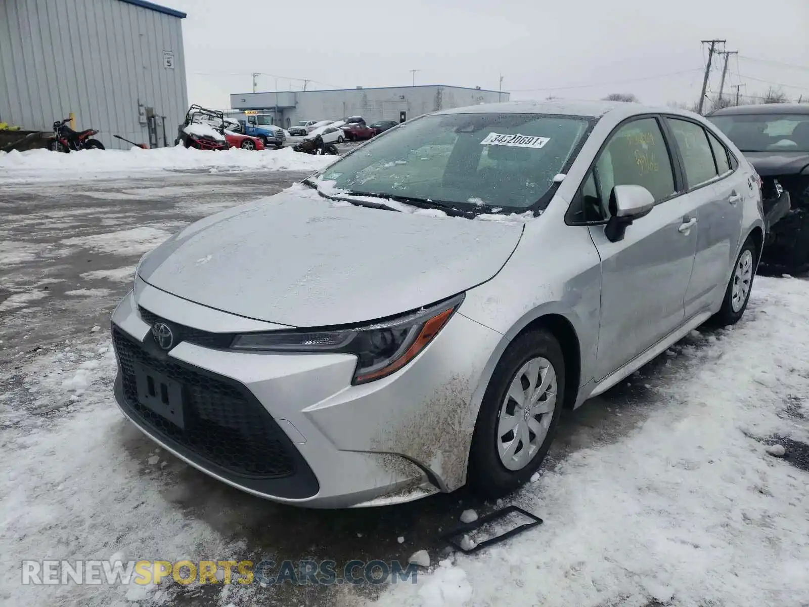 2 Photograph of a damaged car JTDDPRAE3LJ070943 TOYOTA COROLLA 2020