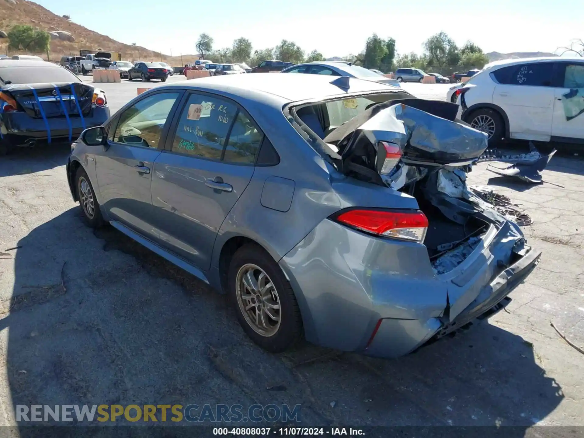 3 fotografías del automóvil dañado JTDEBRBE7LJ030592 TOYOTA COROLLA 2020