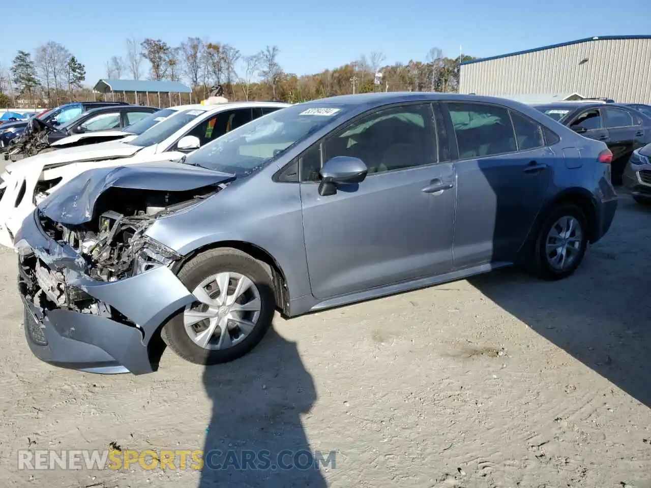 1 Photograph of a damaged car JTDEPRAE0LJ012387 TOYOTA COROLLA 2020