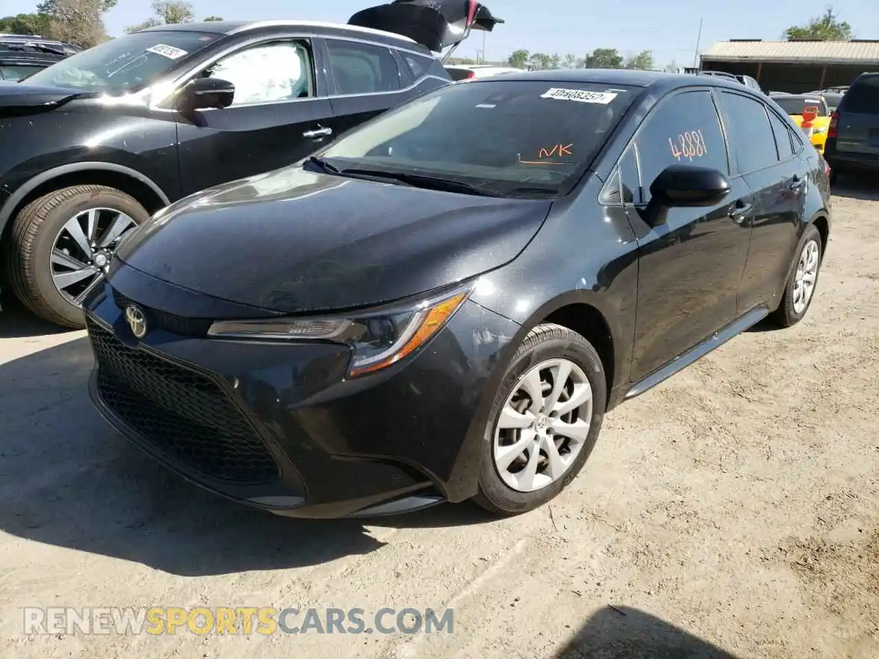 2 Photograph of a damaged car JTDEPRAE0LJ035362 TOYOTA COROLLA 2020