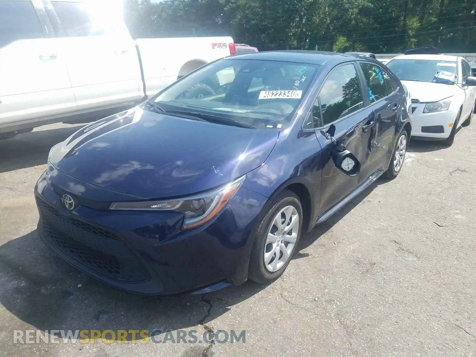 2 Photograph of a damaged car JTDEPRAE0LJ042425 TOYOTA COROLLA 2020