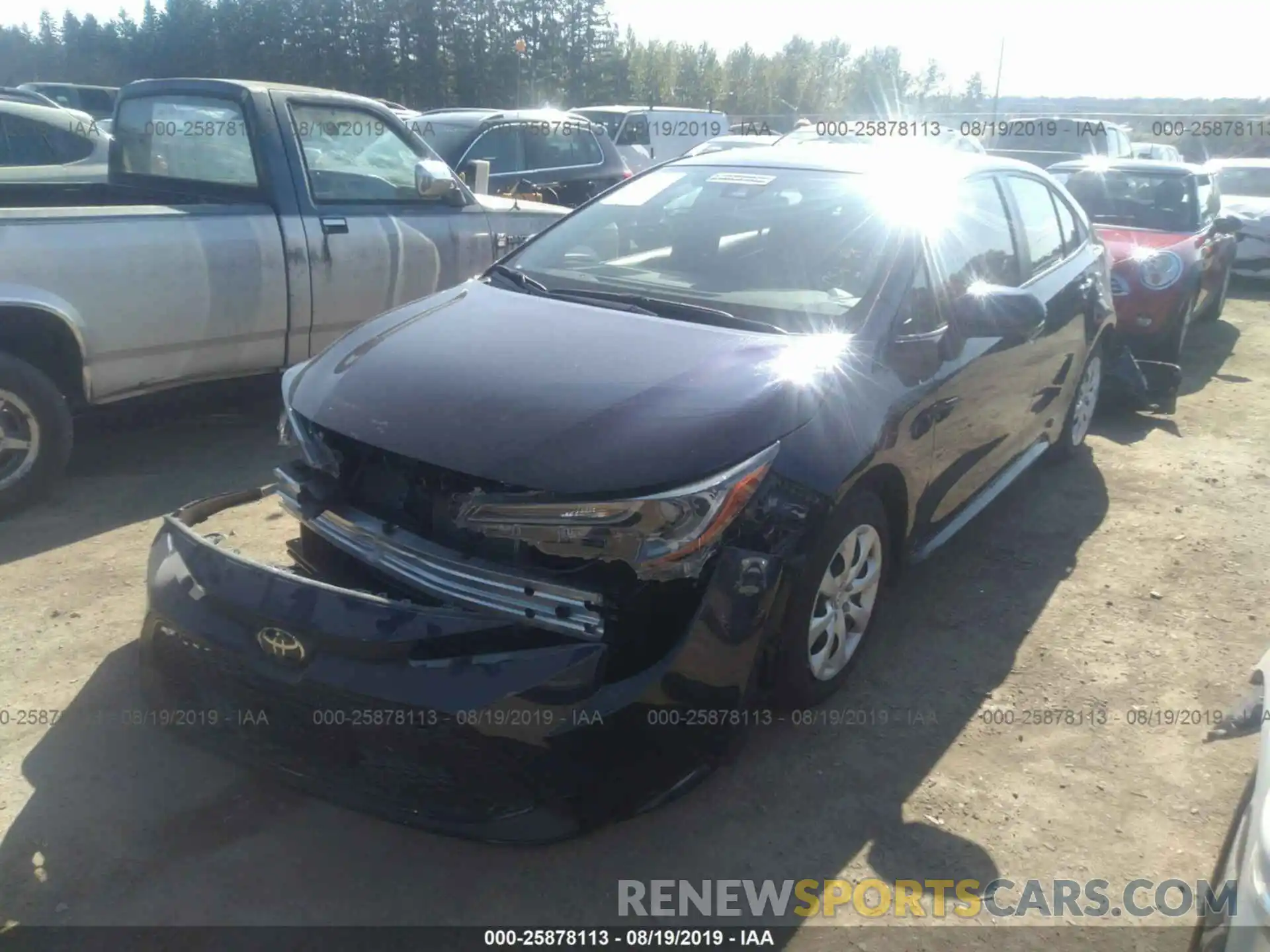 2 Photograph of a damaged car JTDEPRAE0LJ042828 TOYOTA COROLLA 2020