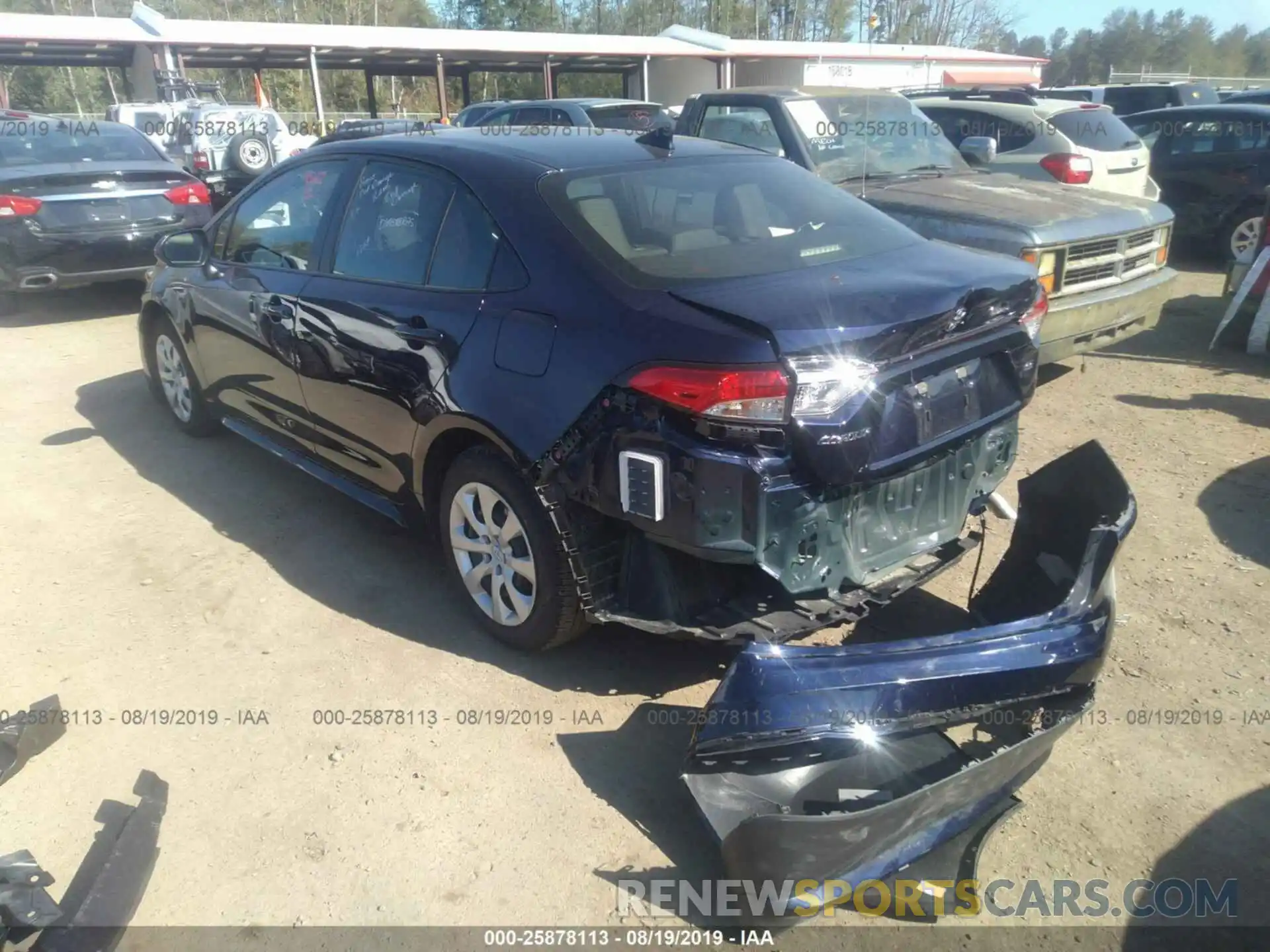 3 Photograph of a damaged car JTDEPRAE0LJ042828 TOYOTA COROLLA 2020