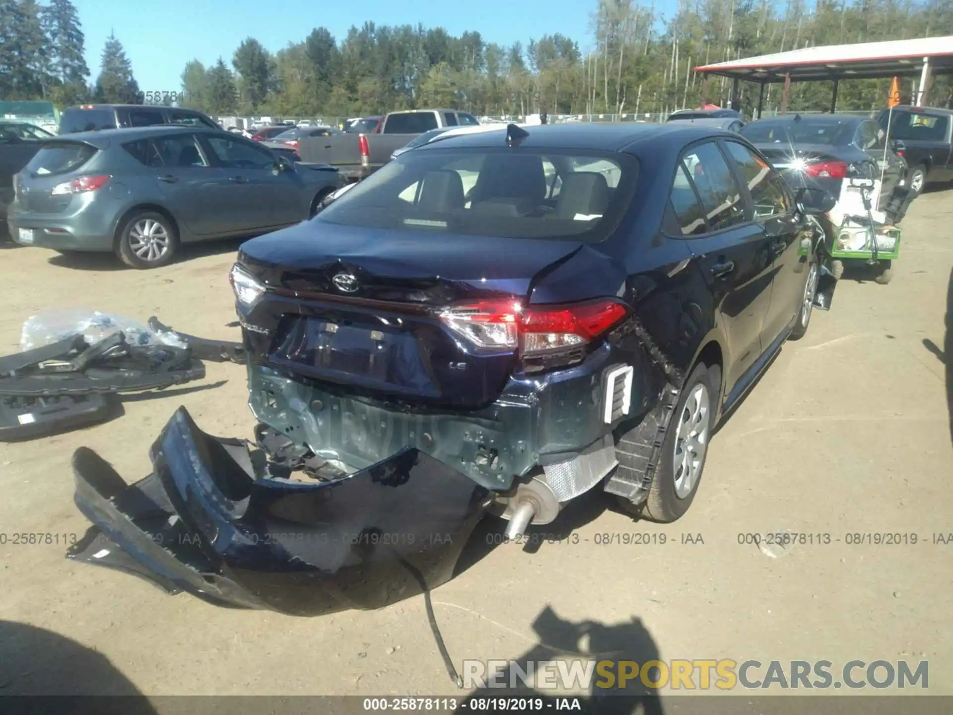 4 Photograph of a damaged car JTDEPRAE0LJ042828 TOYOTA COROLLA 2020