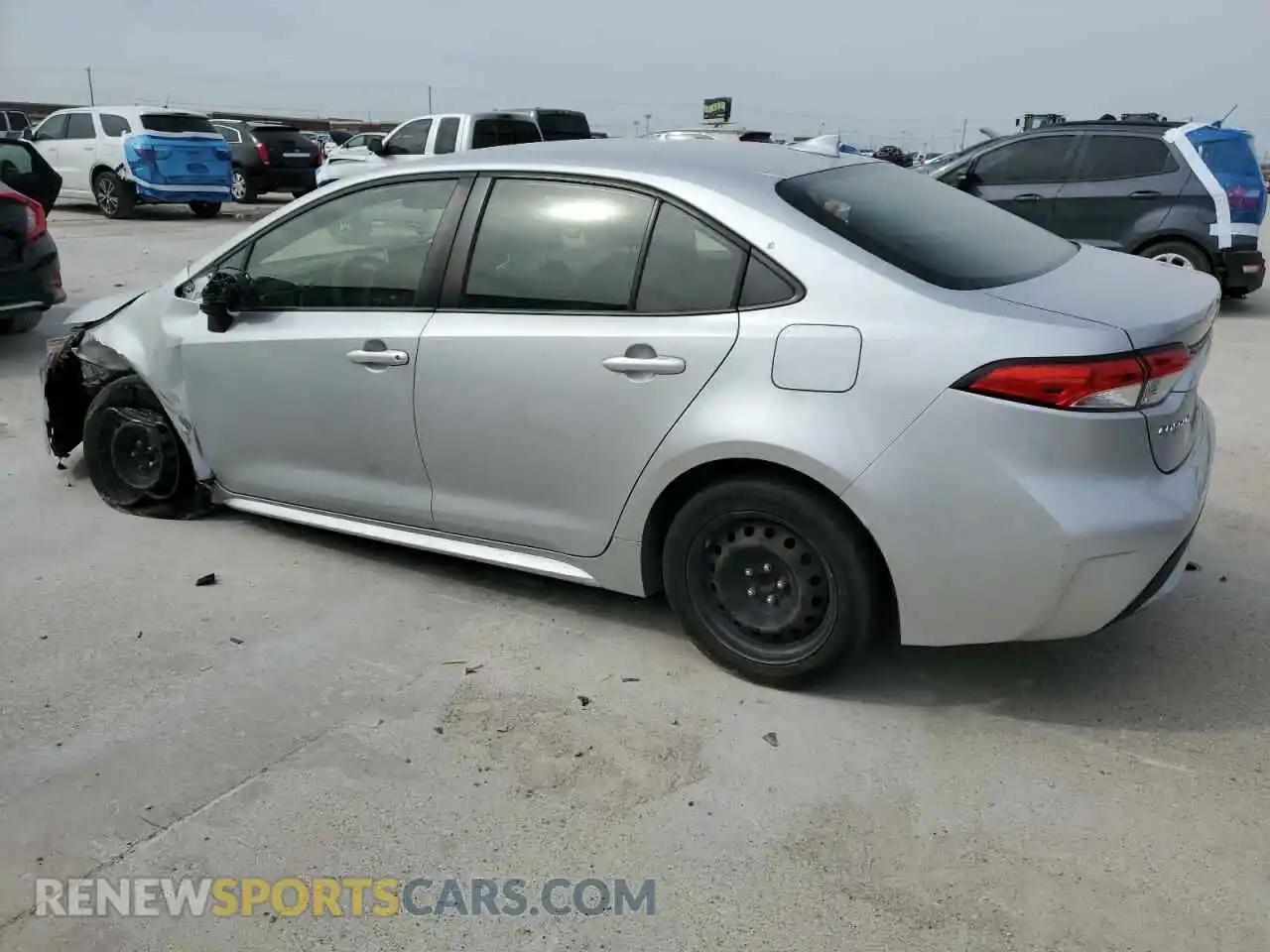 2 Photograph of a damaged car JTDEPRAE0LJ043624 TOYOTA COROLLA 2020
