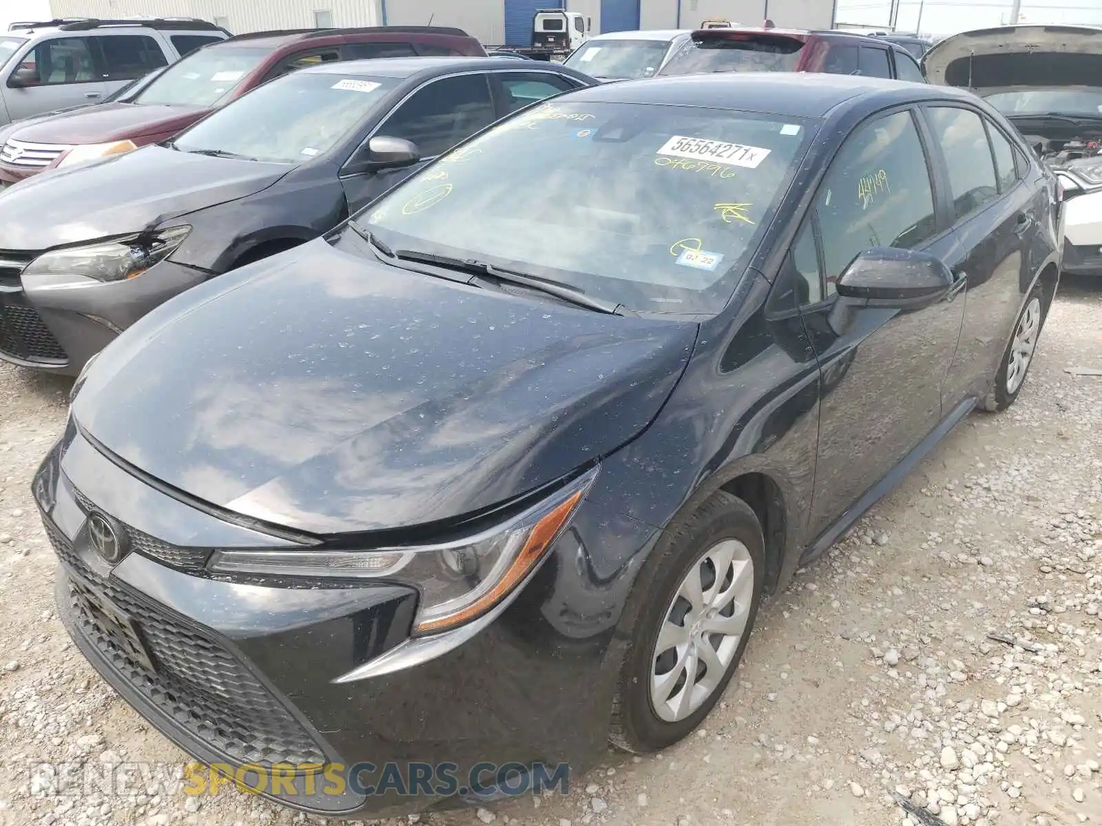 2 Photograph of a damaged car JTDEPRAE0LJ046796 TOYOTA COROLLA 2020