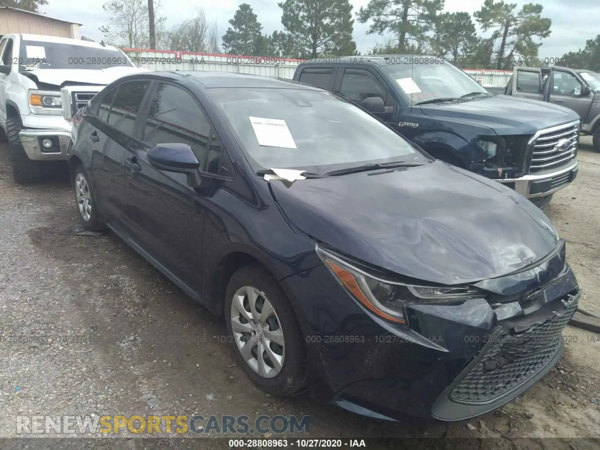 1 Photograph of a damaged car JTDEPRAE0LJ058317 TOYOTA COROLLA 2020