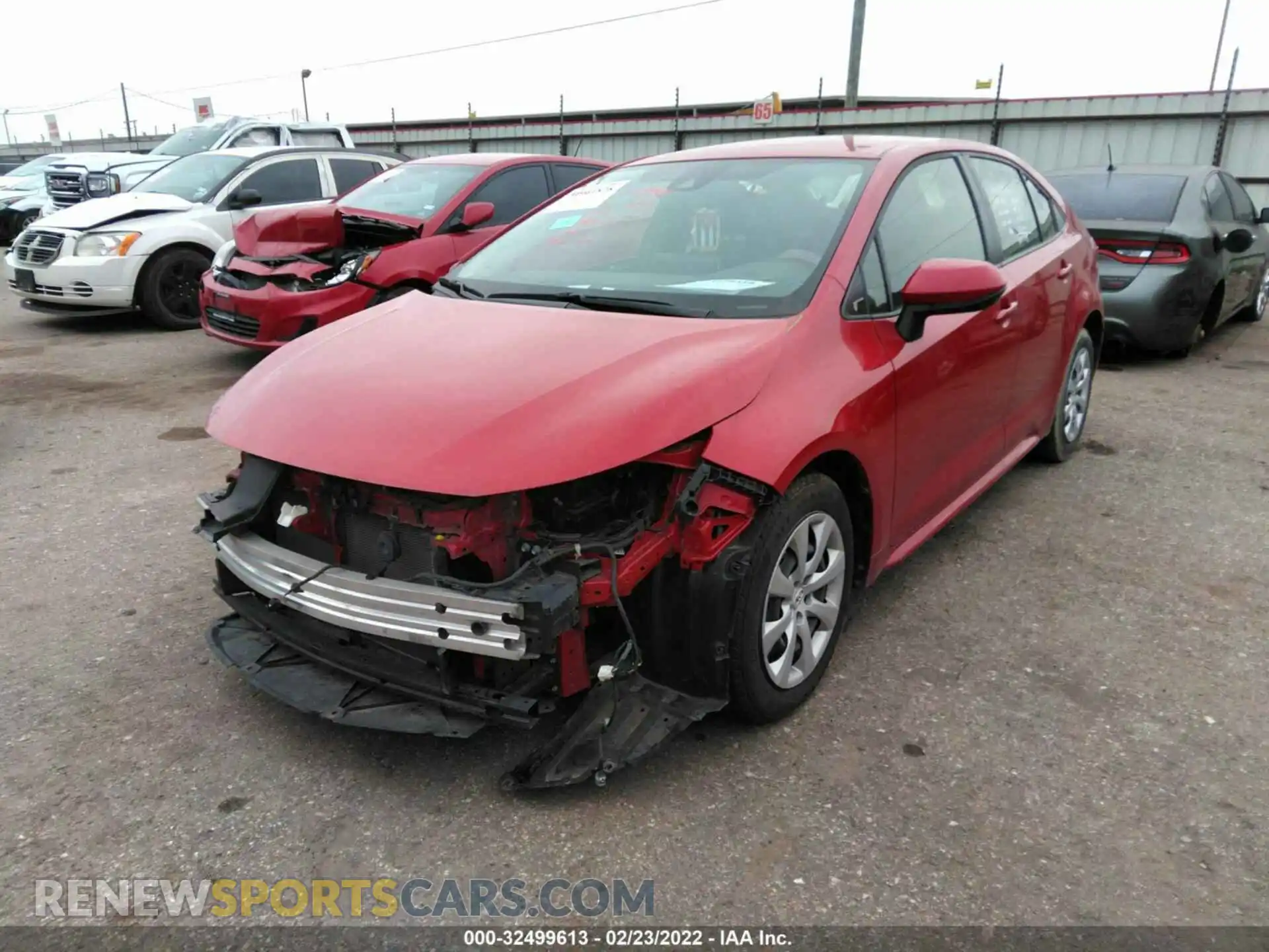 2 Photograph of a damaged car JTDEPRAE0LJ077790 TOYOTA COROLLA 2020