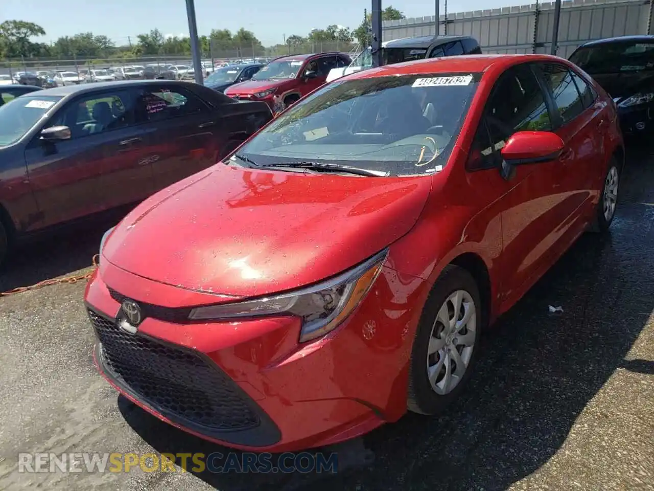 2 Photograph of a damaged car JTDEPRAE0LJ079359 TOYOTA COROLLA 2020