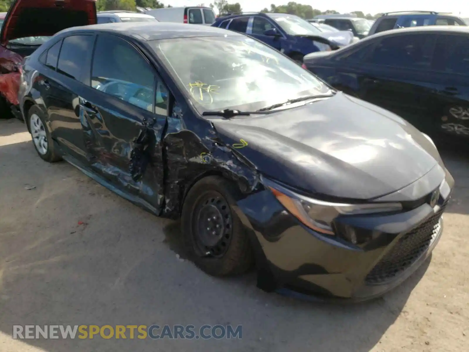 1 Photograph of a damaged car JTDEPRAE0LJ092144 TOYOTA COROLLA 2020