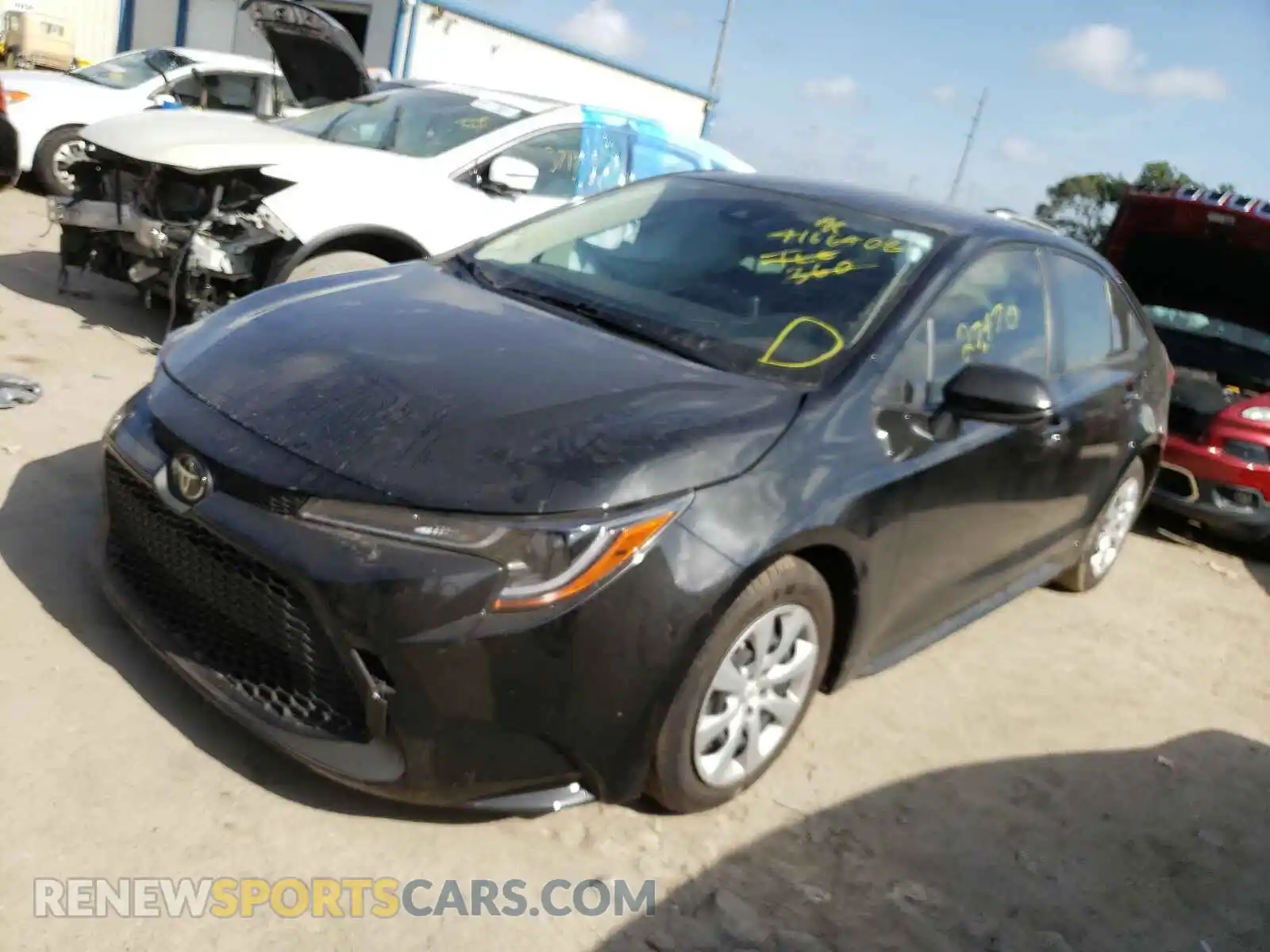 2 Photograph of a damaged car JTDEPRAE0LJ092144 TOYOTA COROLLA 2020