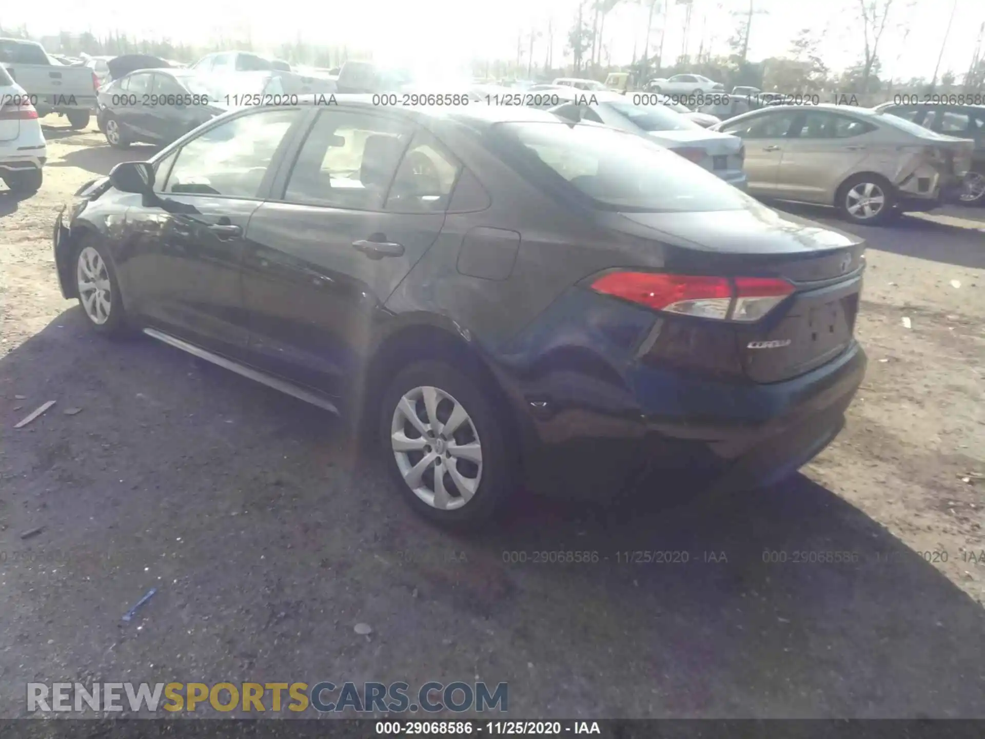 3 Photograph of a damaged car JTDEPRAE0LJ095271 TOYOTA COROLLA 2020