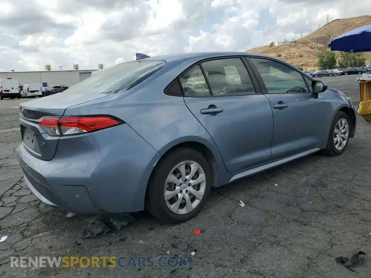 3 Photograph of a damaged car JTDEPRAE1LJ016898 TOYOTA COROLLA 2020