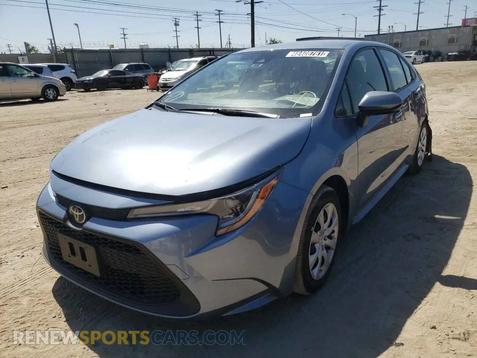 2 Photograph of a damaged car JTDEPRAE1LJ025293 TOYOTA COROLLA 2020