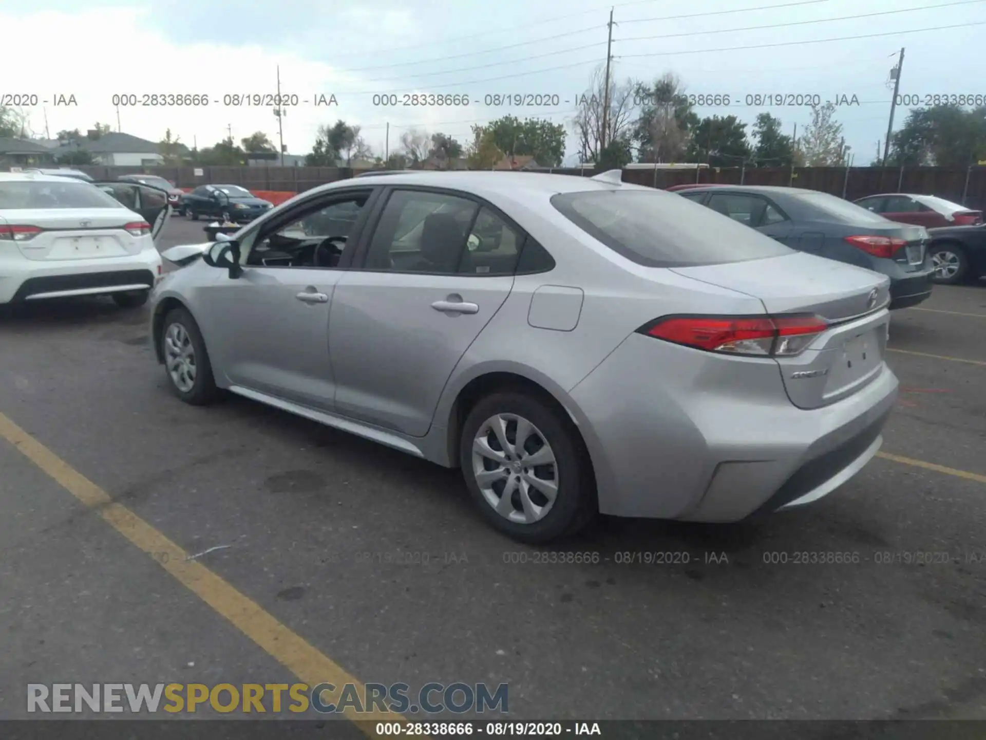 3 Photograph of a damaged car JTDEPRAE1LJ036391 TOYOTA COROLLA 2020