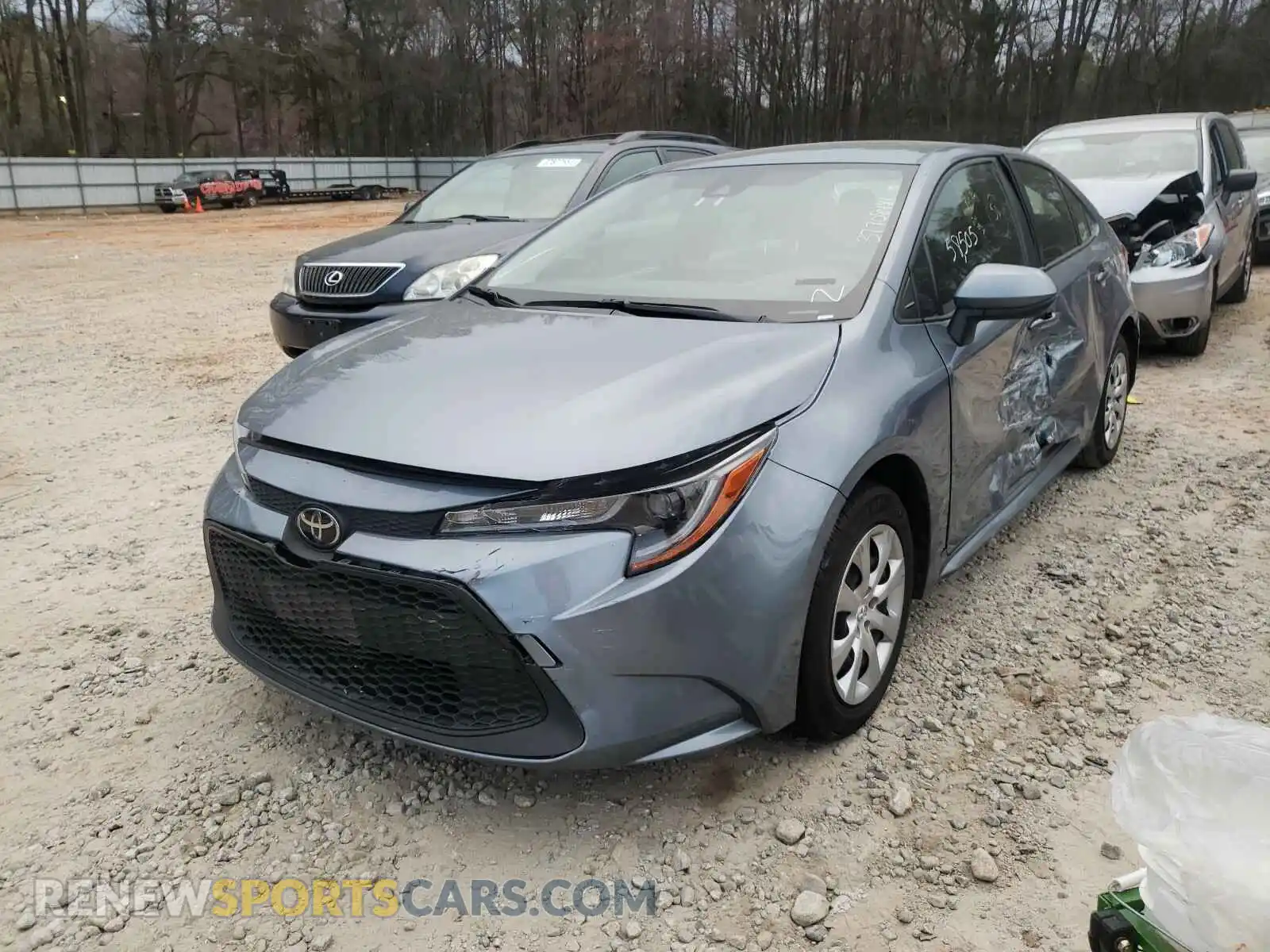 2 Photograph of a damaged car JTDEPRAE1LJ042188 TOYOTA COROLLA 2020