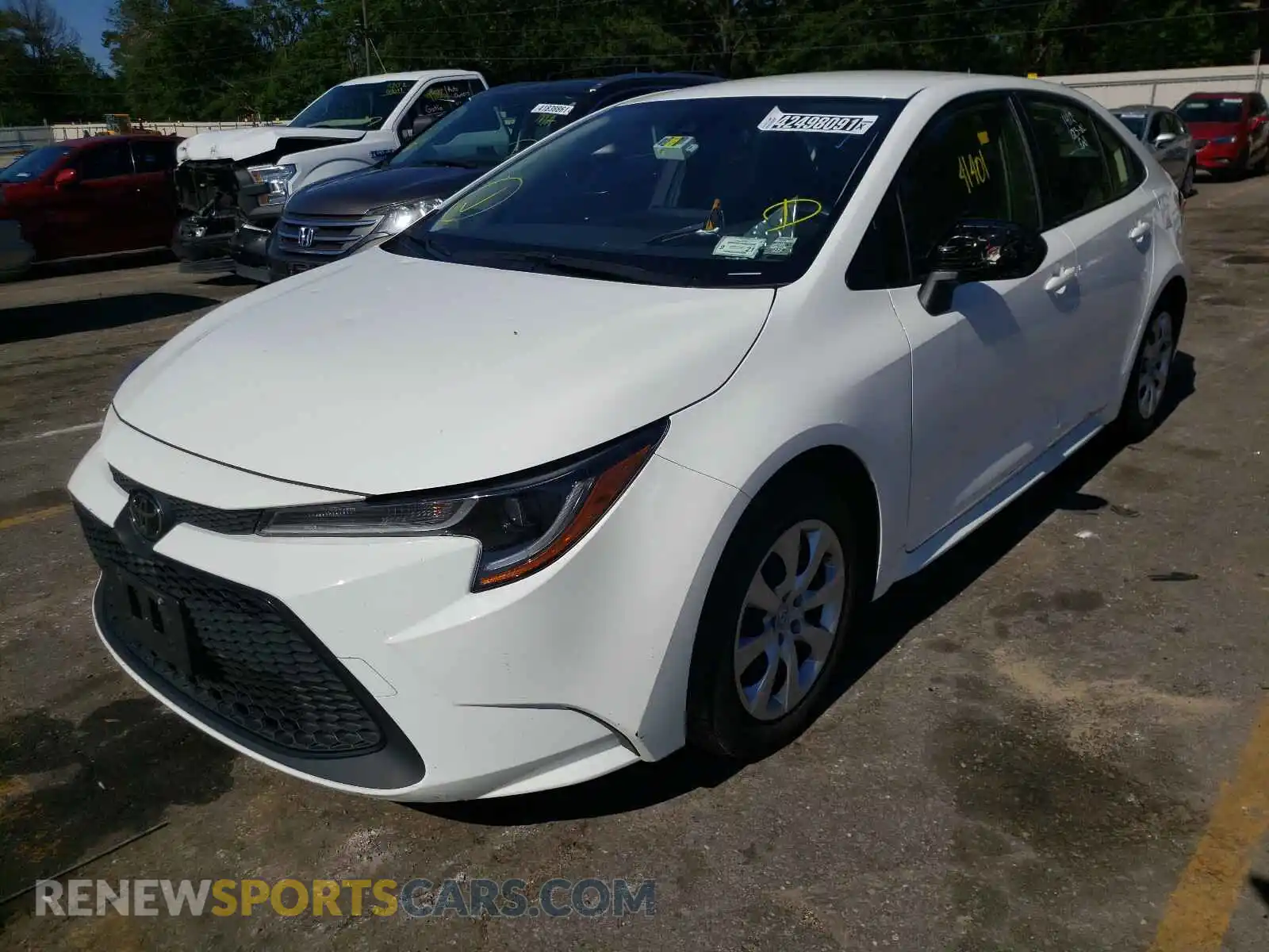 2 Photograph of a damaged car JTDEPRAE1LJ042479 TOYOTA COROLLA 2020