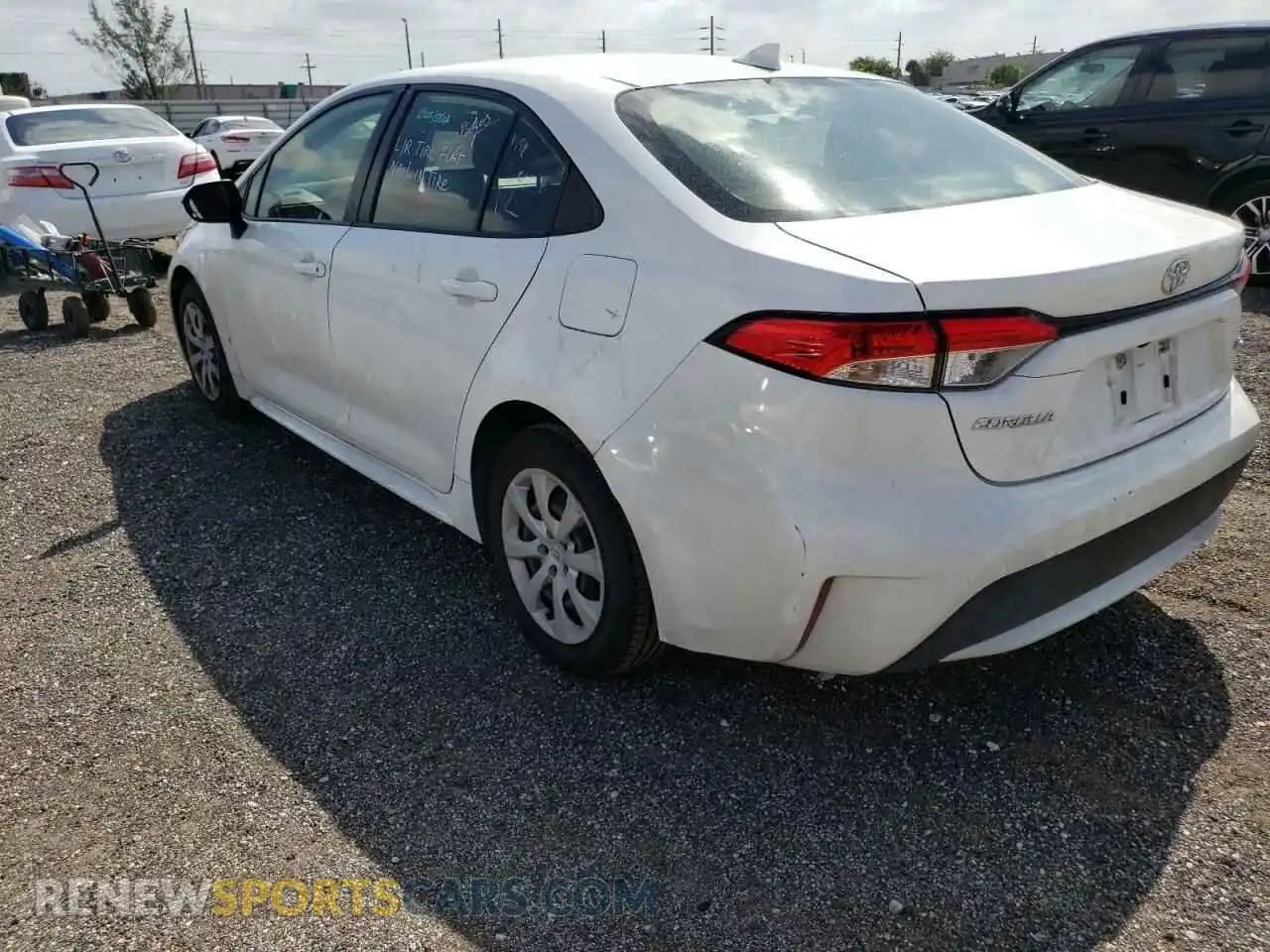 3 Photograph of a damaged car JTDEPRAE1LJ044247 TOYOTA COROLLA 2020