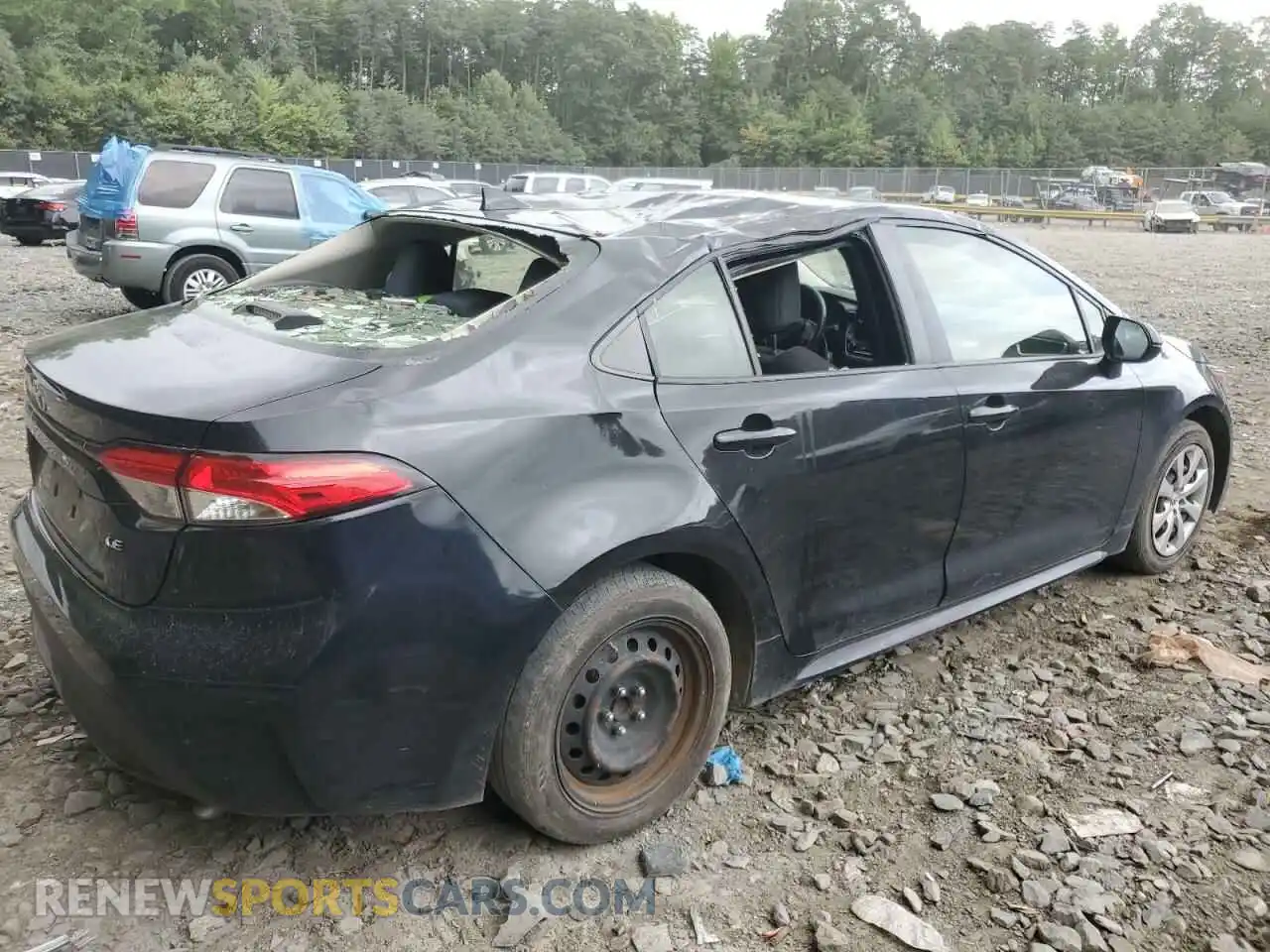 3 Photograph of a damaged car JTDEPRAE1LJ045446 TOYOTA COROLLA 2020