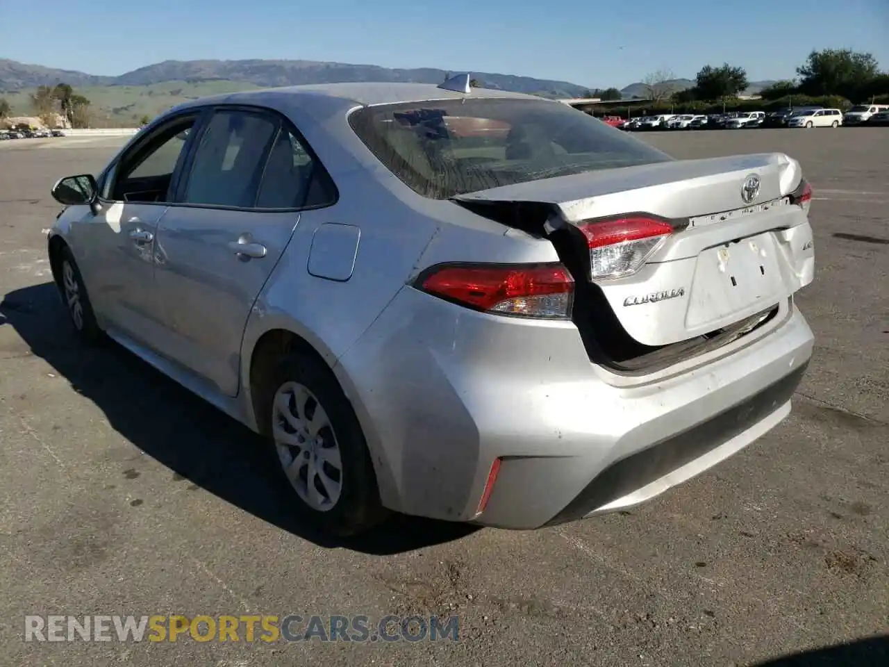 3 Photograph of a damaged car JTDEPRAE1LJ051246 TOYOTA COROLLA 2020