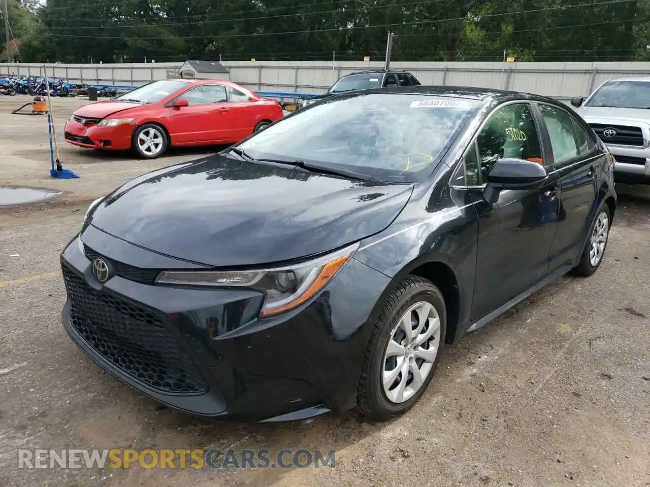 2 Photograph of a damaged car JTDEPRAE1LJ051554 TOYOTA COROLLA 2020