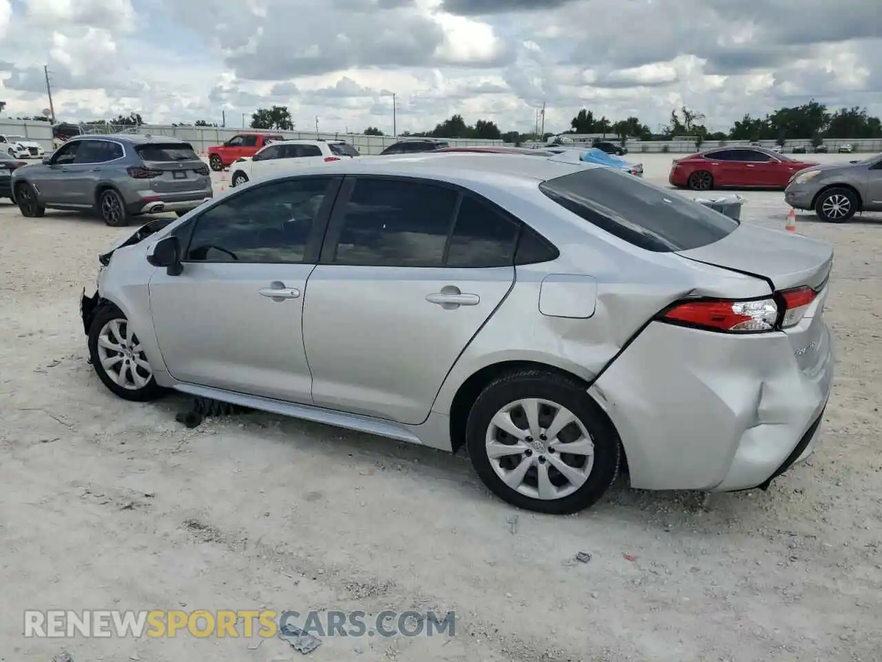 2 Photograph of a damaged car JTDEPRAE1LJ054146 TOYOTA COROLLA 2020