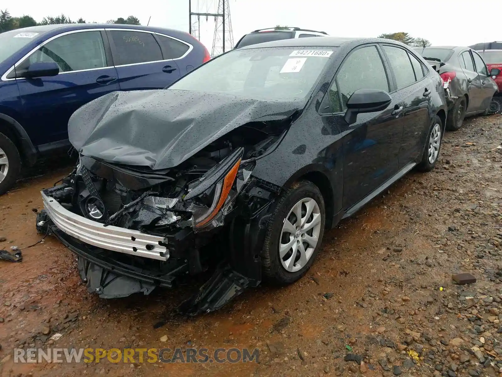 2 Photograph of a damaged car JTDEPRAE1LJ059363 TOYOTA COROLLA 2020