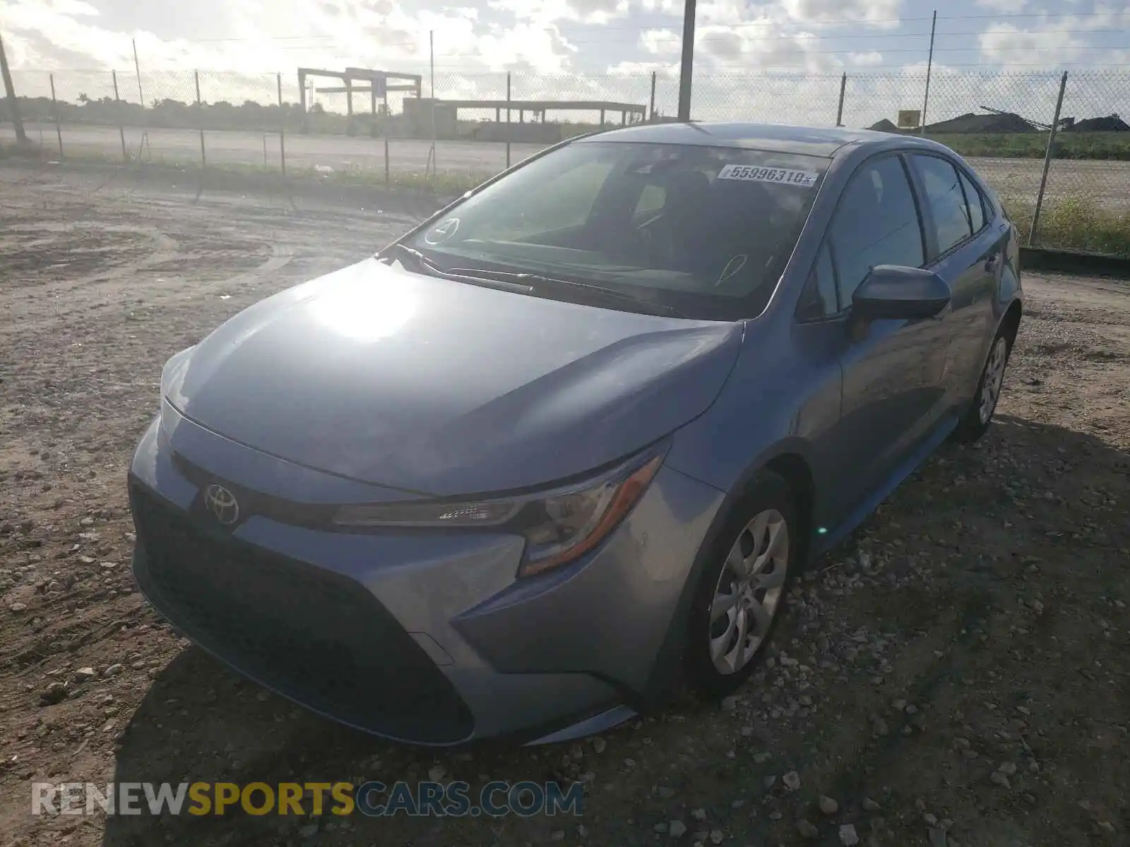 2 Photograph of a damaged car JTDEPRAE1LJ062795 TOYOTA COROLLA 2020