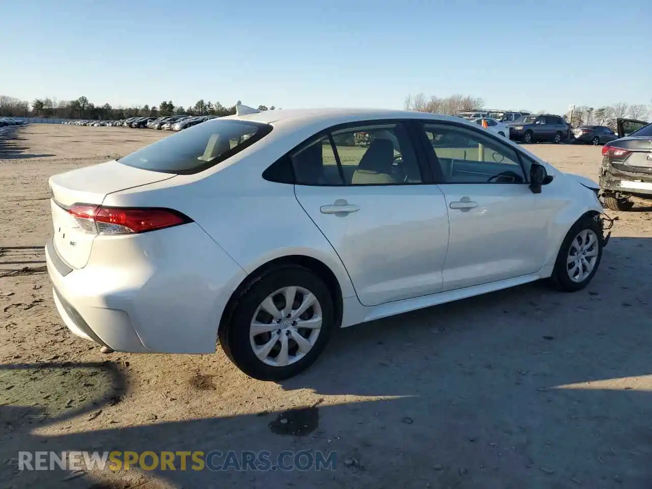 3 Photograph of a damaged car JTDEPRAE1LJ064370 TOYOTA COROLLA 2020