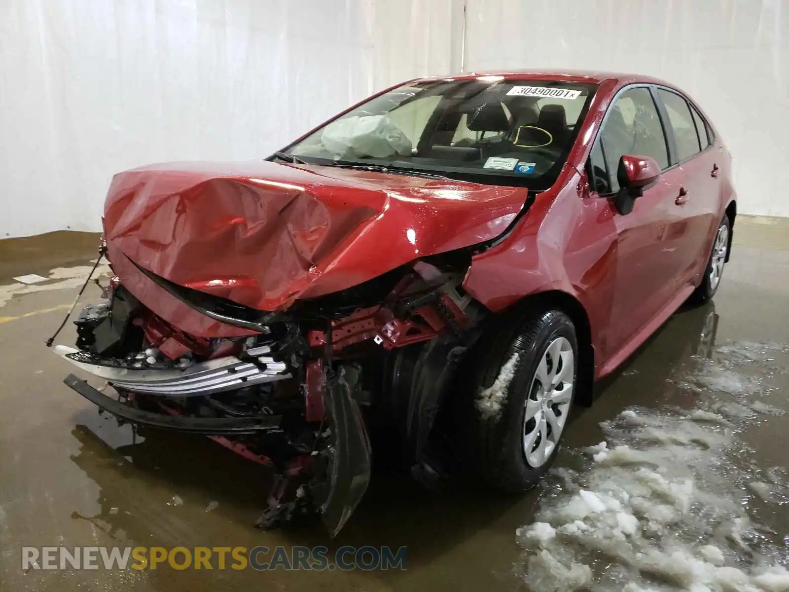 2 Photograph of a damaged car JTDEPRAE1LJ090175 TOYOTA COROLLA 2020