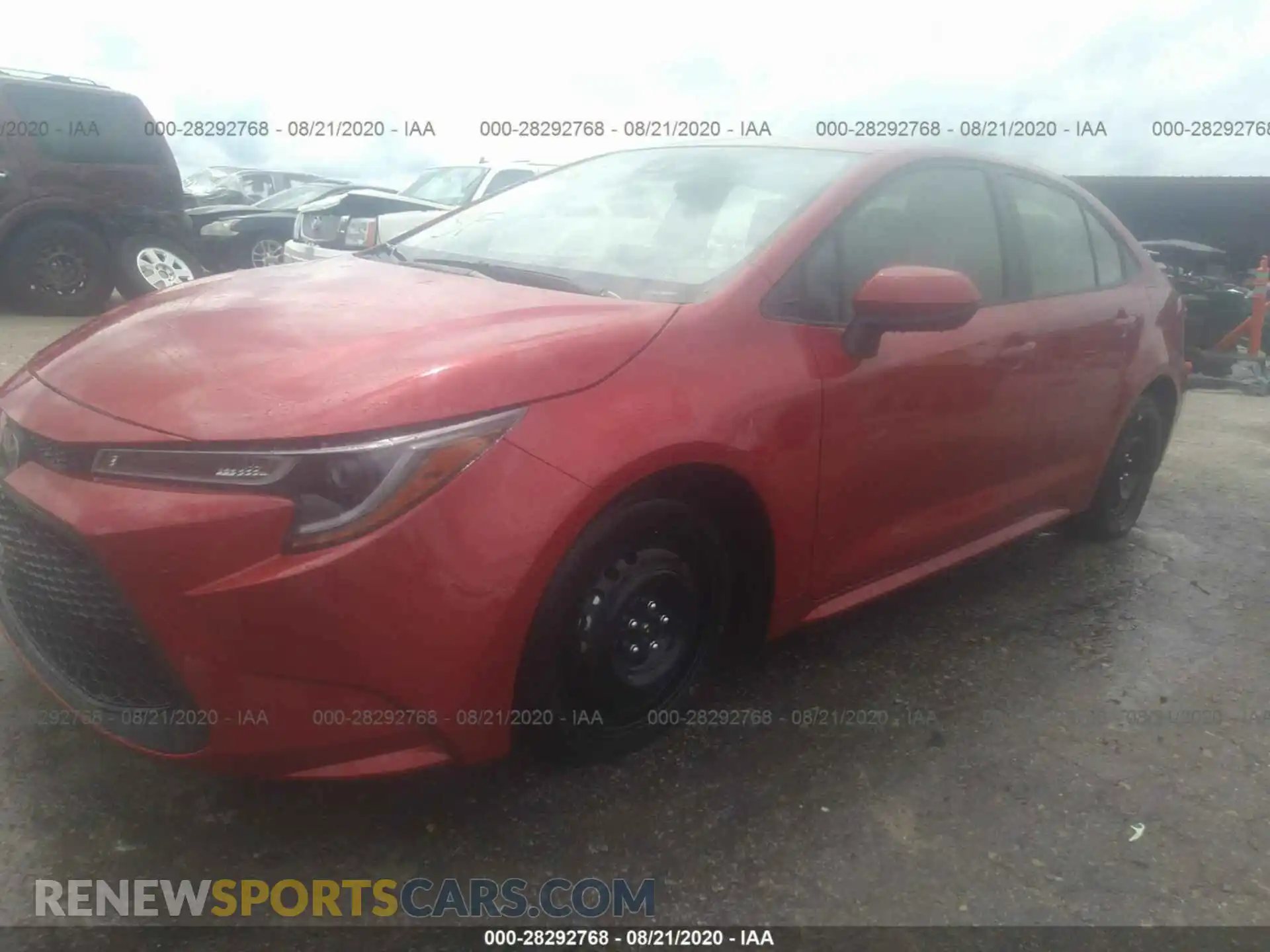 2 Photograph of a damaged car JTDEPRAE1LJ096350 TOYOTA COROLLA 2020