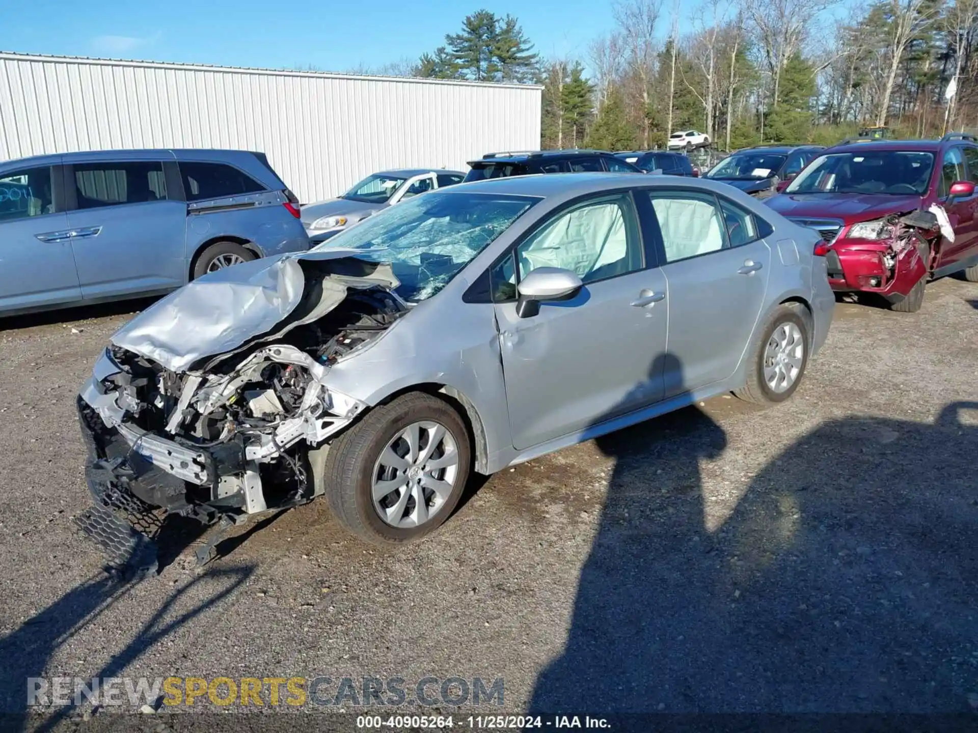 2 Photograph of a damaged car JTDEPRAE1LJ099362 TOYOTA COROLLA 2020