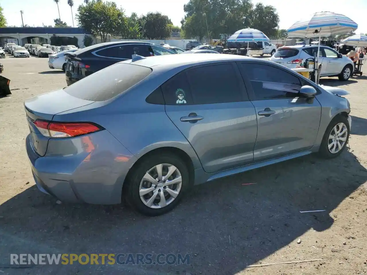 3 Photograph of a damaged car JTDEPRAE1LJ109131 TOYOTA COROLLA 2020