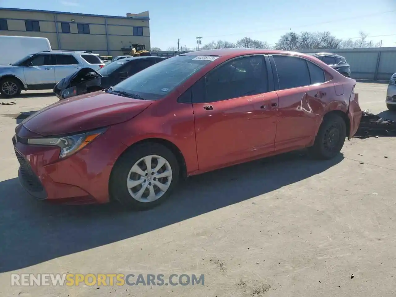 1 Photograph of a damaged car JTDEPRAE2LJ003545 TOYOTA COROLLA 2020