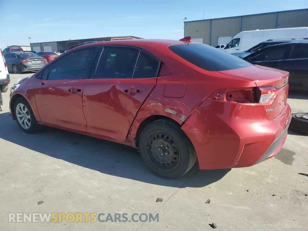 2 Photograph of a damaged car JTDEPRAE2LJ003545 TOYOTA COROLLA 2020