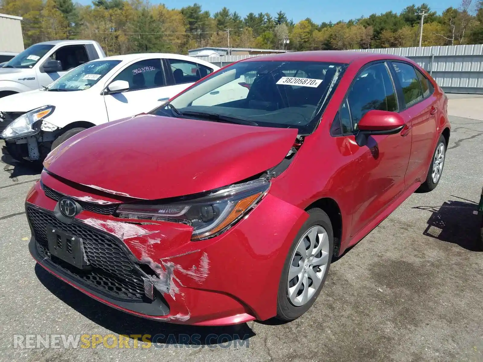 2 Photograph of a damaged car JTDEPRAE2LJ005215 TOYOTA COROLLA 2020