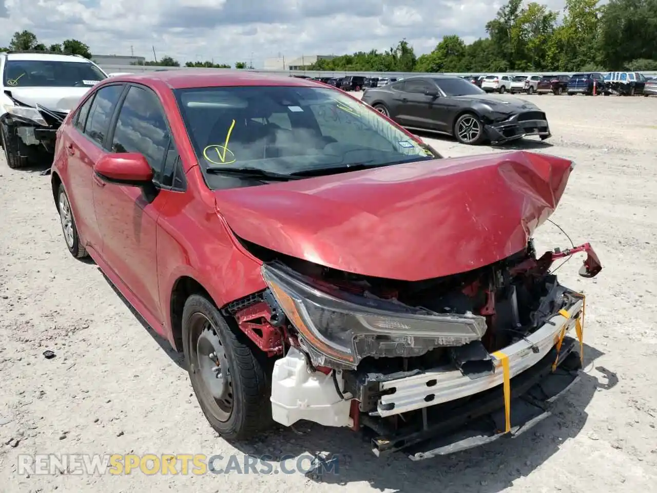 1 Photograph of a damaged car JTDEPRAE2LJ007790 TOYOTA COROLLA 2020