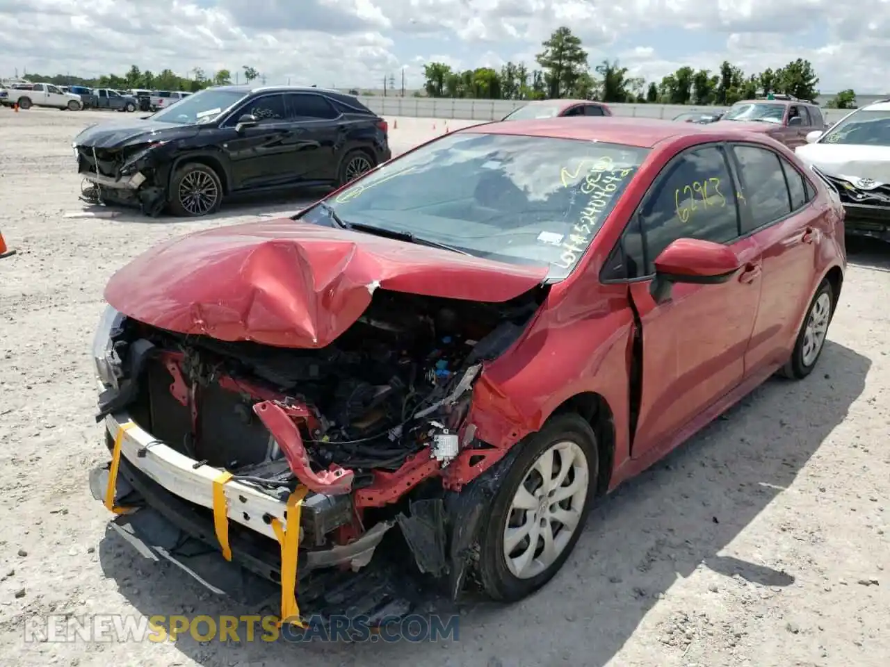 2 Photograph of a damaged car JTDEPRAE2LJ007790 TOYOTA COROLLA 2020